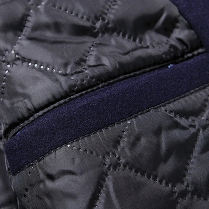 Black long fur trench coat mens winter quilted lining cashmere coat mens slim fit wool peacock coat windproof machine 240829
