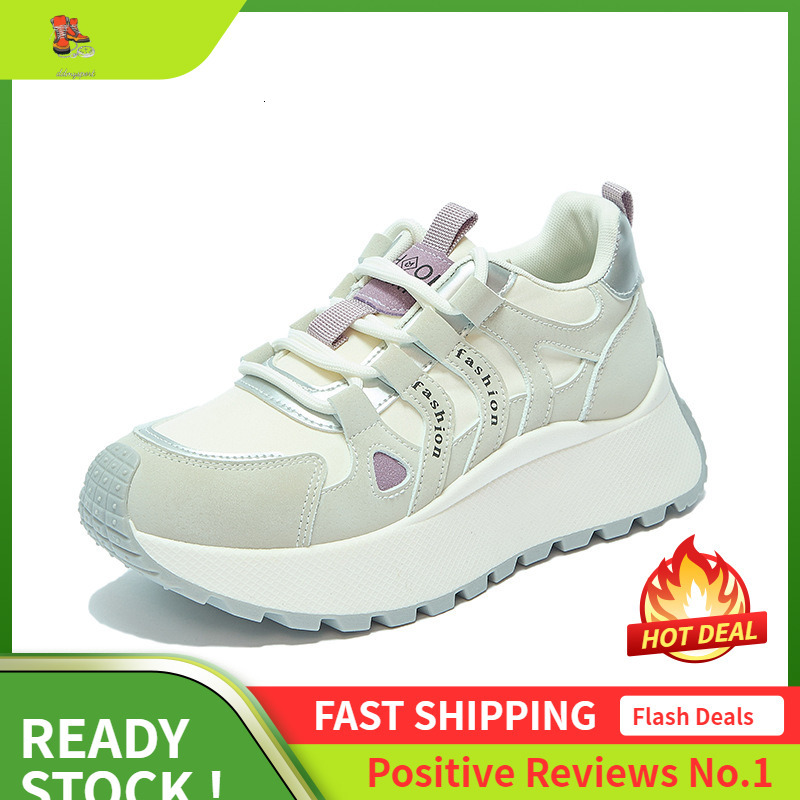 Ddmysports Ins Korean Version New Dad Shoes For Women Autumn Student Running Sports Thick Sole Height Increasing Leisure Street Photo BN OUTDOOR