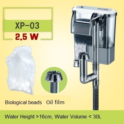 Oil Film Filter Skimmer For Aquarium Waterfall Mini Fish Tank Turtle External Hang On Air Water Pump Pet Products Spong Cleaning