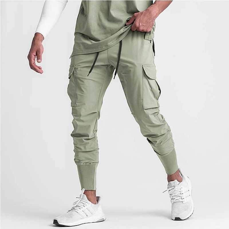 Mens fast drying gym running pants running pants running pants long pants Trouser fitness training casual cargo pants mens style W240829
