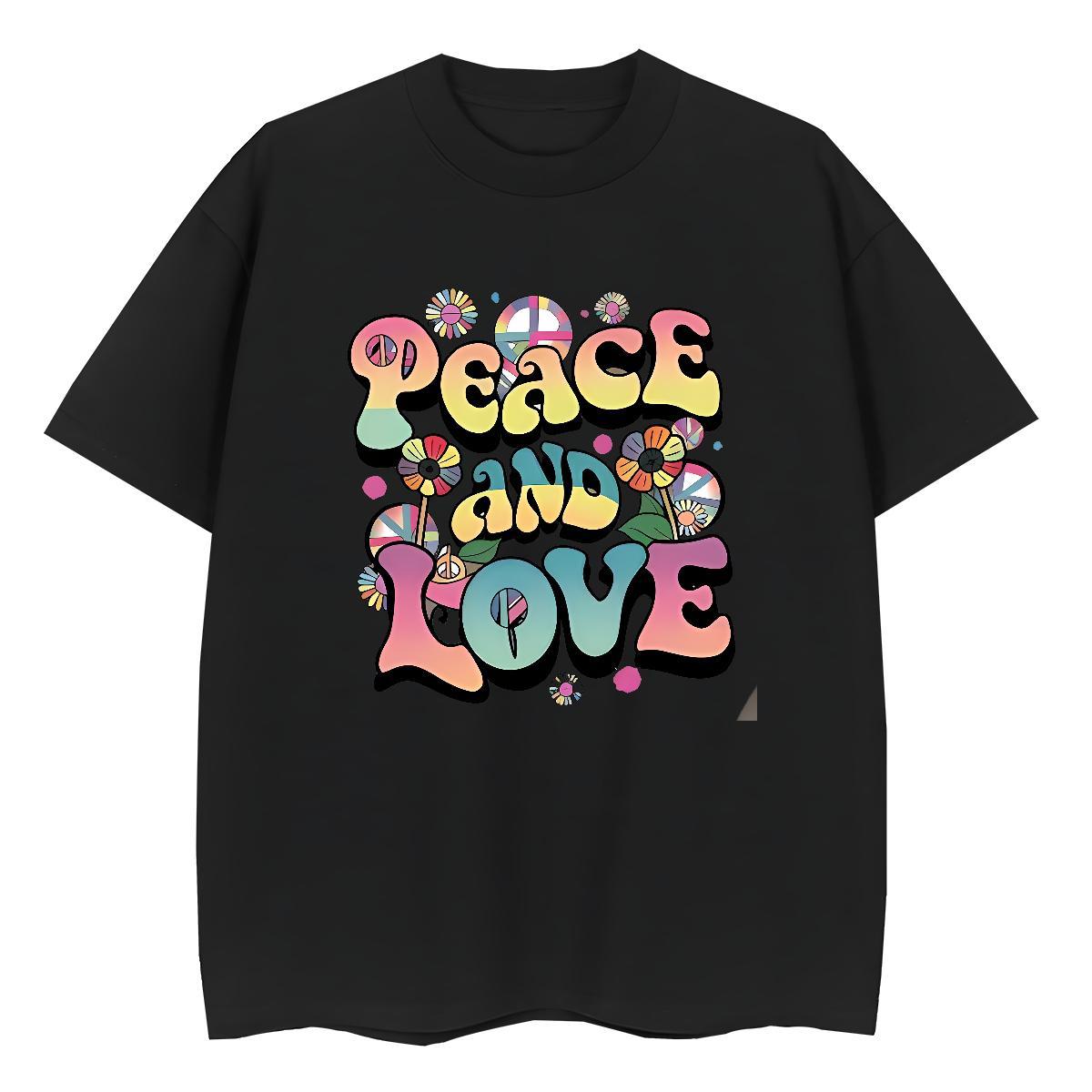 Soft Couples T Shirts 230g Pure Cotton letter Street Wear Woman T Shirts Breathable Crew Neck Anime Print Clothings