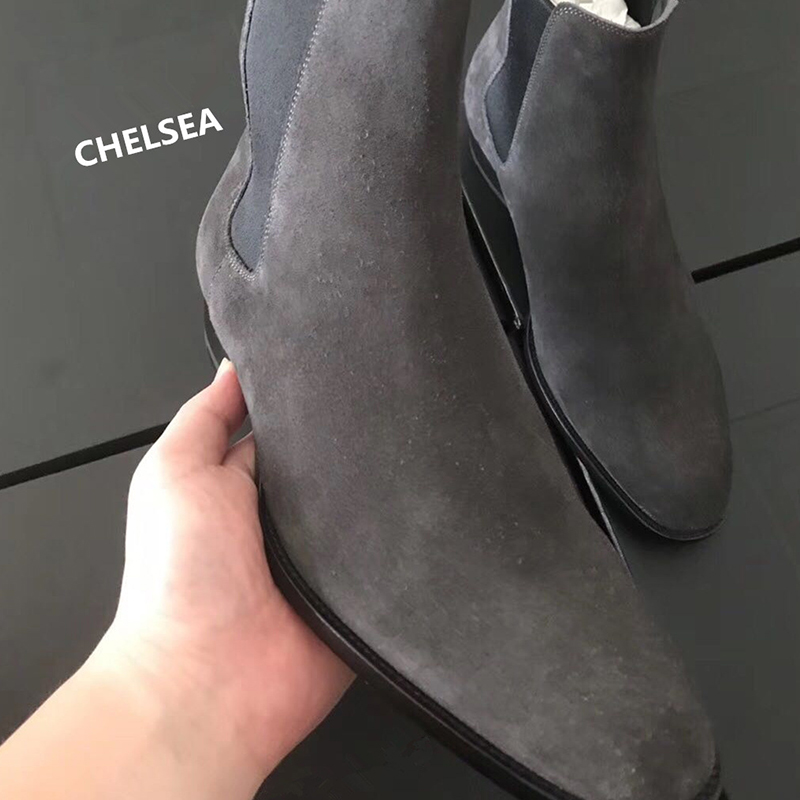 Chelsea Boots Men Shoes 2024 New Men Boots Luxury Winter Boots Men Ankle Boots Male Dress Shoes Plus Size 48 Botas De Hombre