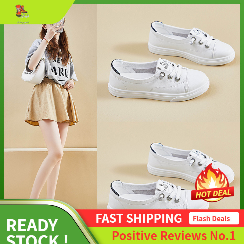 Ddmysports Summer One Step White New Korean Edition Ins Female Students Breathable Board Casual Shoes Street Shot A OUTDOOR