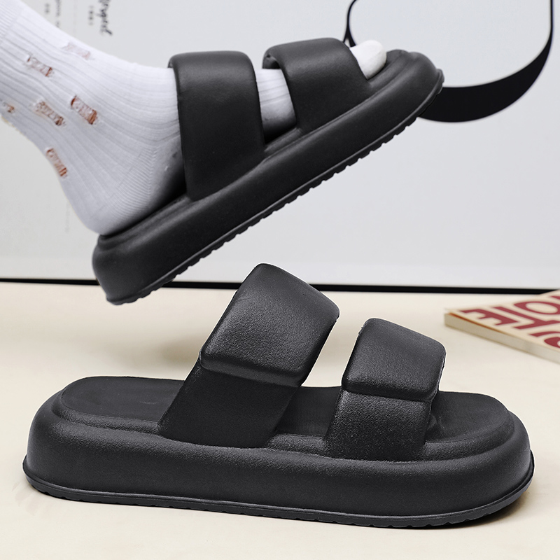 Men Slippers Comfortable Soft Thick Sole Slides Indoor Outdoor Sandals Beach Mens Casual Shoes Flip-flops Home Couple Slippers