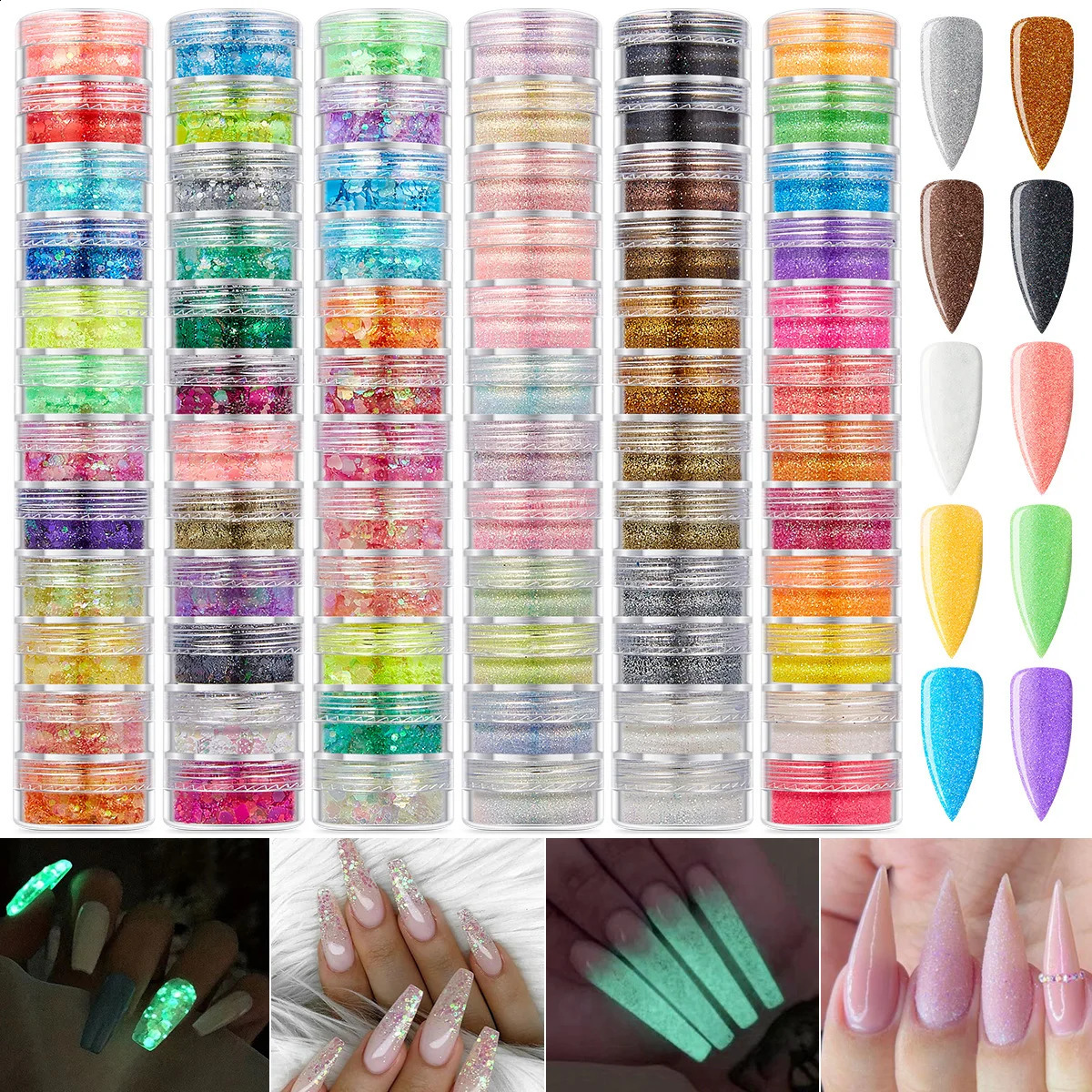 12 color shiny face body gel sequins shiny eyes shadow lips nails hair makeup color cosmetics chunky body glitter primer 240829