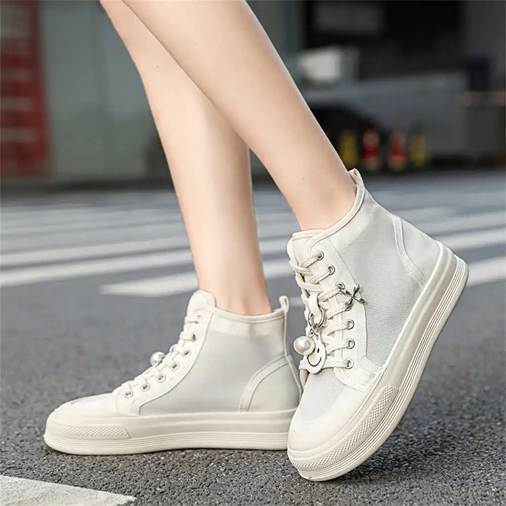 36-40 Round Nose Women's Shoes Boots Black Boots Ladies Woman Shoes Big Size 48 Sneakers Sport Wide Fit Nice Excercise