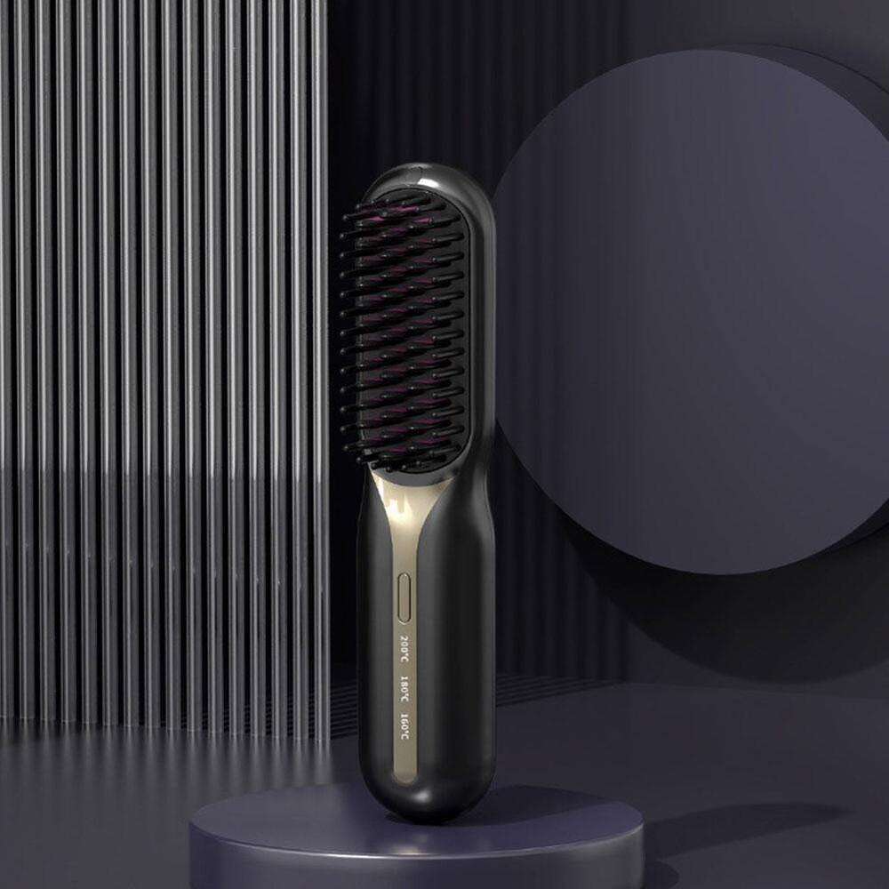 Cordless Straightener Hot Heating Professional Electric Comb For Smoothing Iron Negative Ion Nourish Hair Ca T3G1
