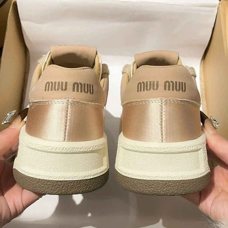 Leather Flat Ladies Running Shoes NEW Lace-up Casual Sneakers Fashion Painted Graffiti Lace Up Sports Shoes for Women 8b7e