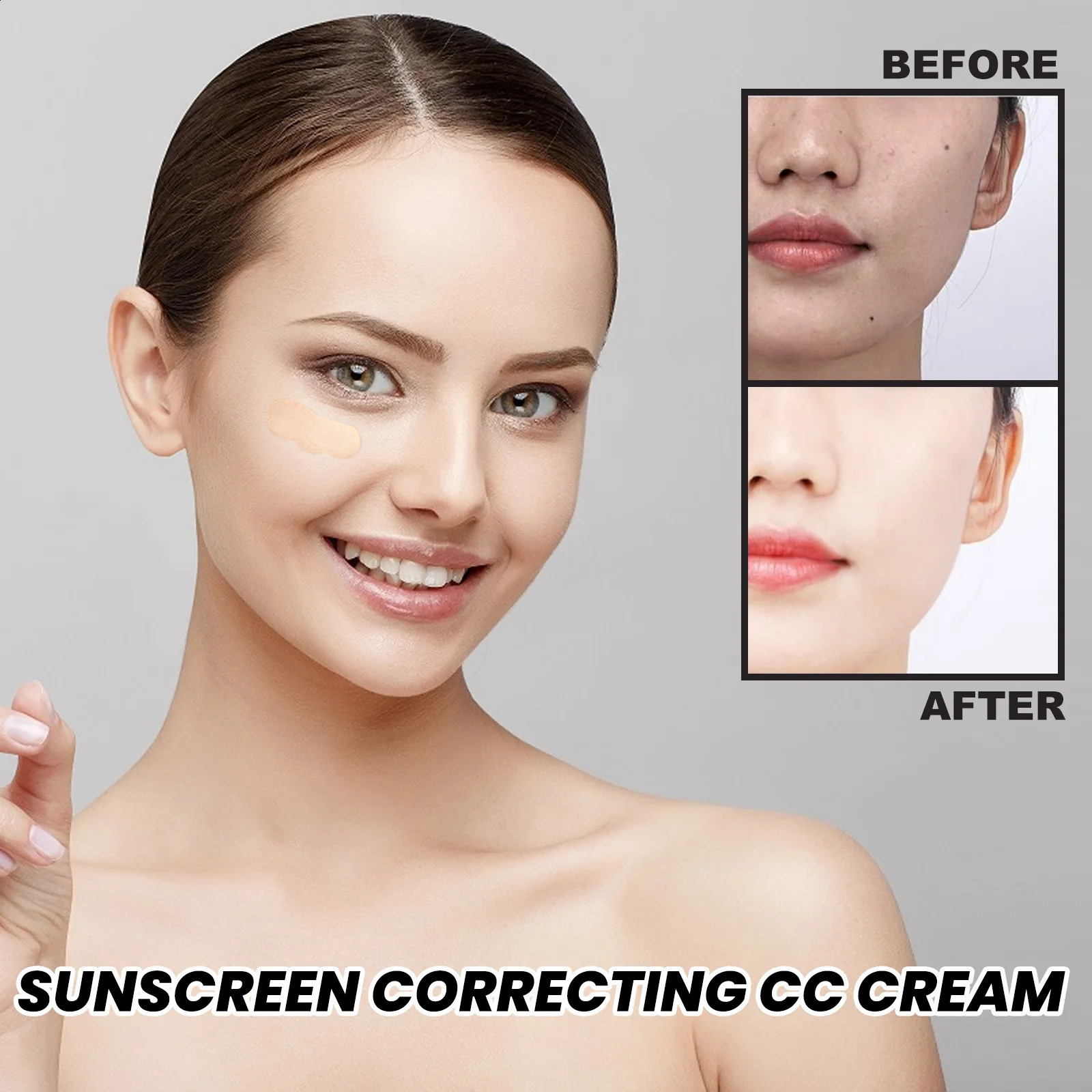 CC foundation cream natural bright foundation make-up concealer oil-free control lasting makeup 240829