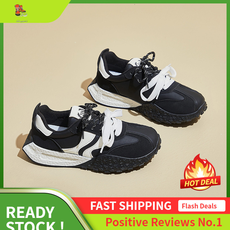 Ddmysports Ins Korean Version Forrest Gump Shoes Female Trend Autumn New Item Height Increasing Student Running Sports Leisure Street Shot Q OUTDOOR