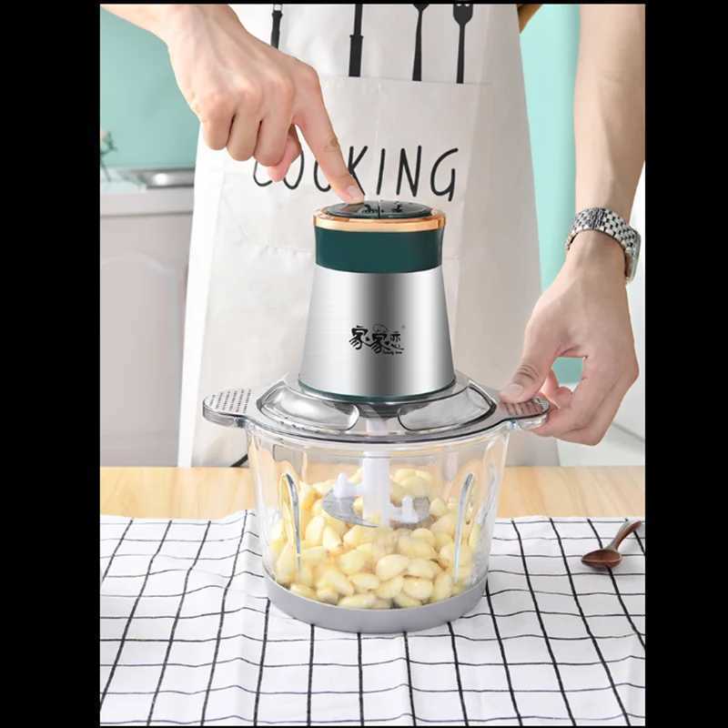 Multi functional garlic peeler household electric meat grinder garlic chopper fruit and vegetable chopper kitchen tool M240830
