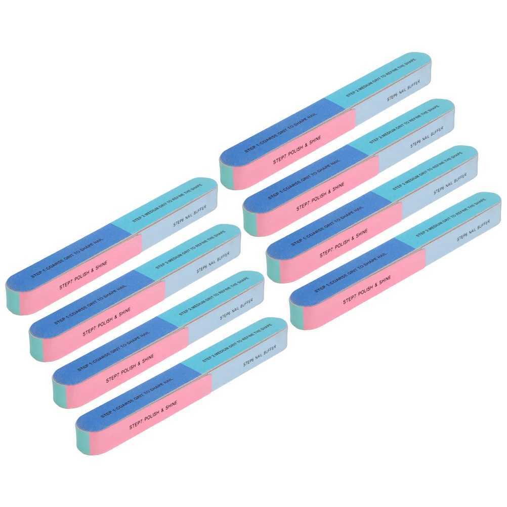 8 nail files professional 6-sided 7-step nail buffer block female polishing tool W240829