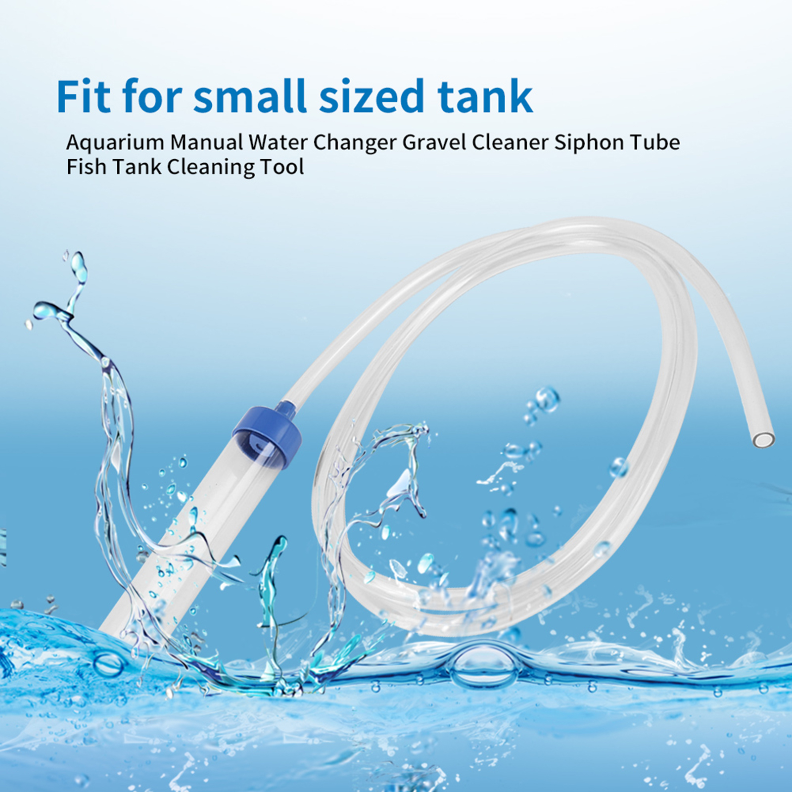Fish Tank Air Pump Cleaning Tools Aquarium Manual Water Changer Handheld Aquarium Cleaner Vacuum Siphon Pump