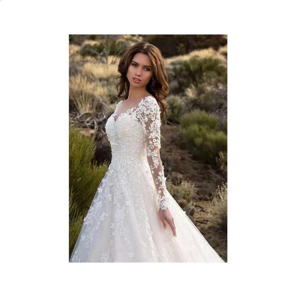 2024 Summer Fashionable European And American Clothing Longsleeved Oneshoulder Bridal Wedding Dress Sexy 24