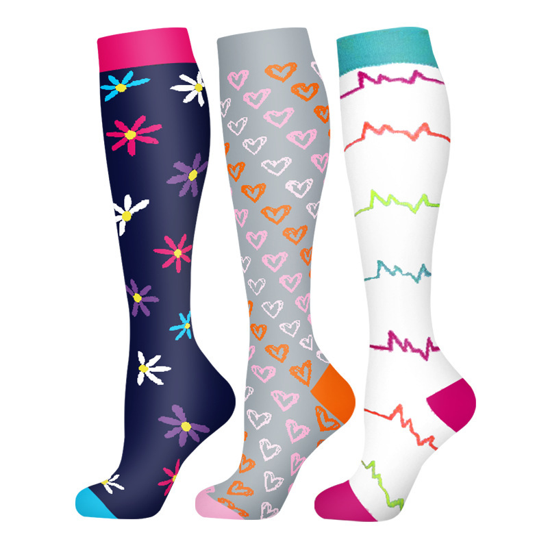 New Sock Set for Sports Long Pressure Socks, Compression Legs, Knee length