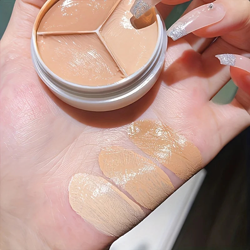 1 cream mouse concealer palette covering dark eyes round matte bright complexion concealer 240829