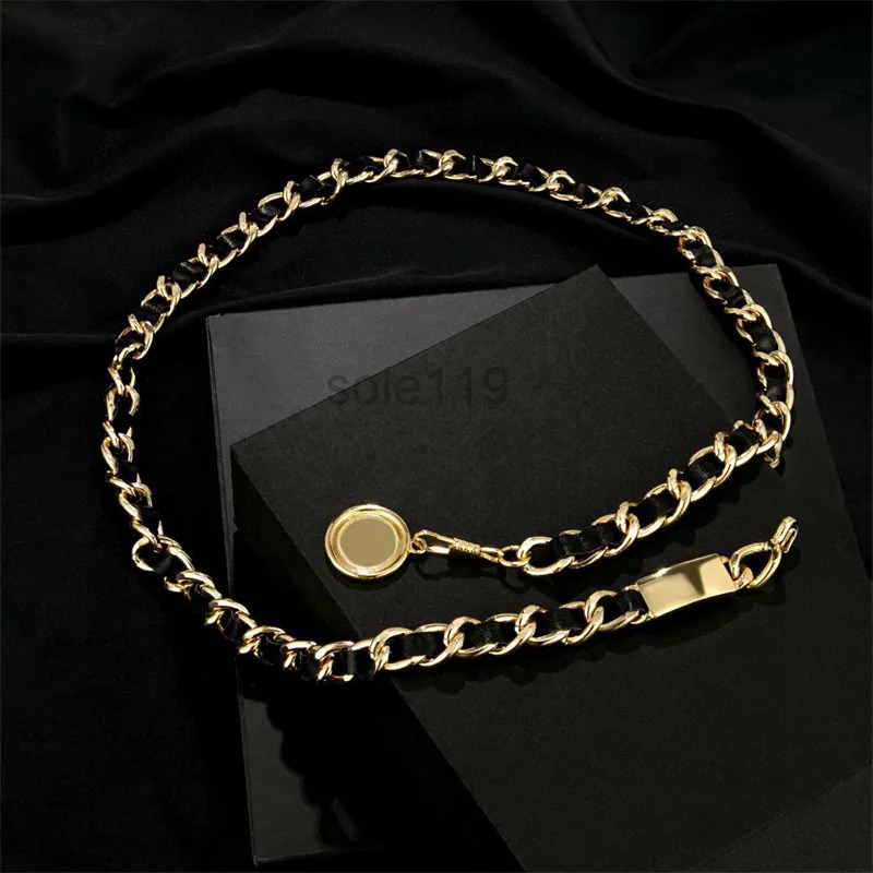 Belts Women Chains Belts Fashion Designers Link Belt Luxury Waist Chain Womens Golden Alloy Dress Accessories Waistband ceinture luxe