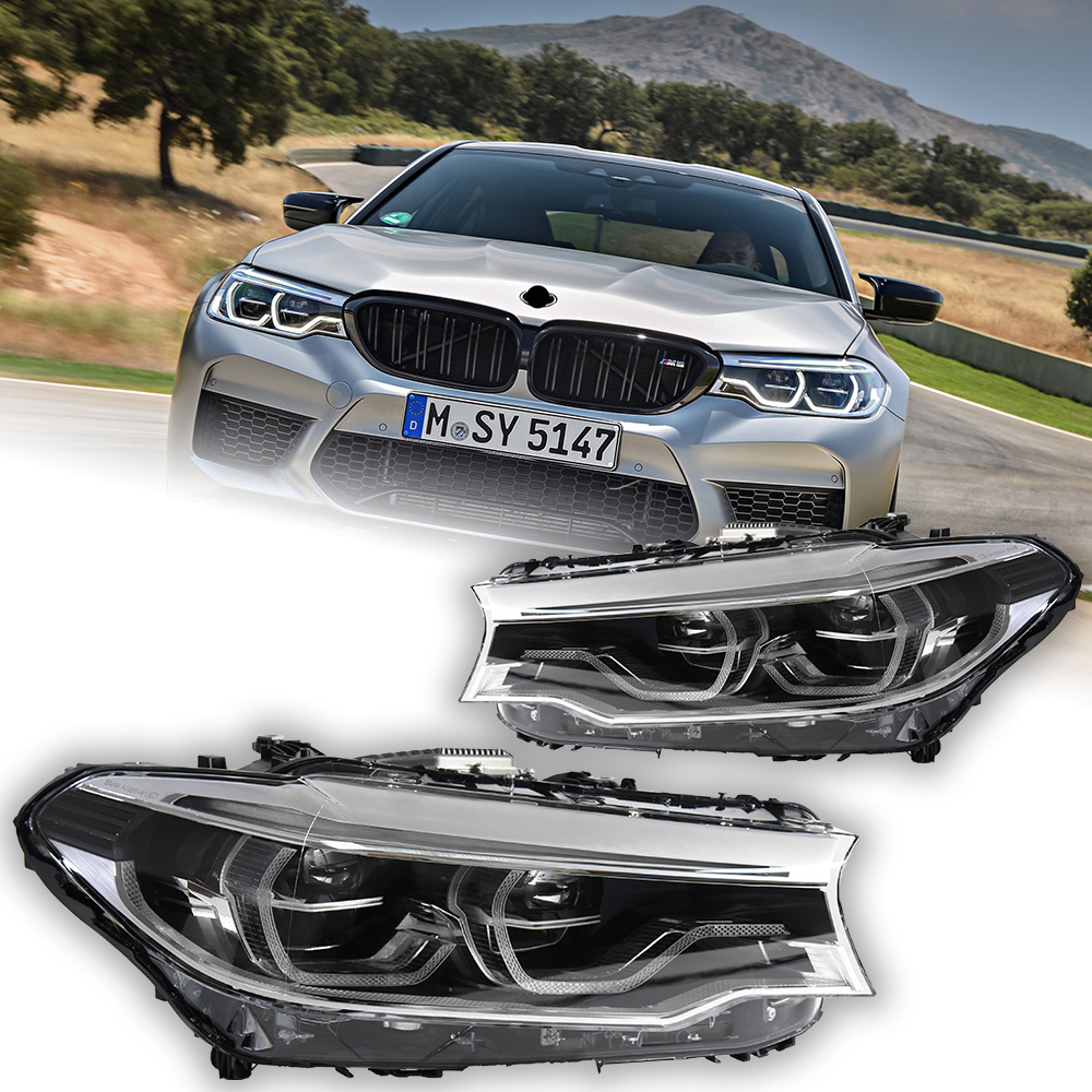 Car LED Daytime Running Lights For BMW G30 Headlights 20 17-20 20 525i 530i 535i G38 F90 Low Beam Front Lamp