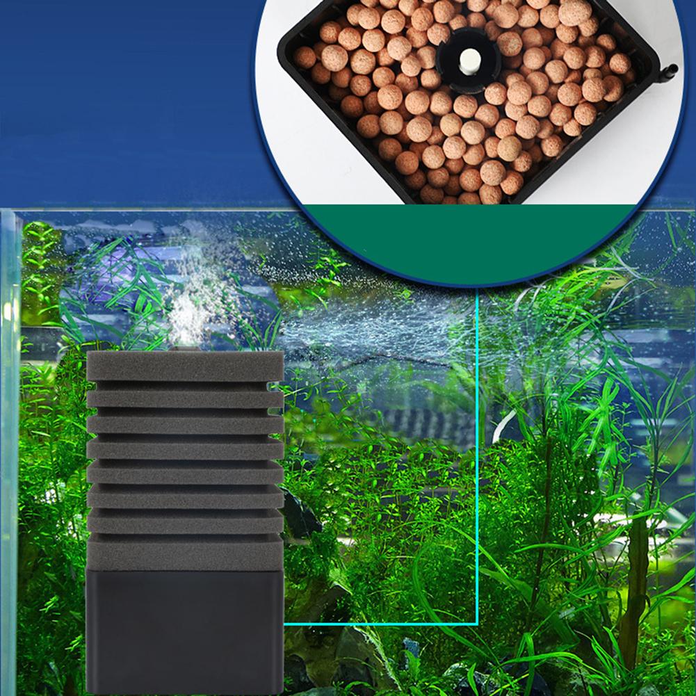 3-in-1 Aquarium Biochemical Sponge Filter Submersible Fish Tank Foam Filter for Aquarium Fish Tank for Freshwater and Saltwater