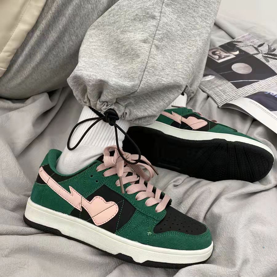 Comemore Women's Fashion Sneakers Girl Trend New Green Flat Casual Sports Designer Running Shoes Woman Spring Tennis Women