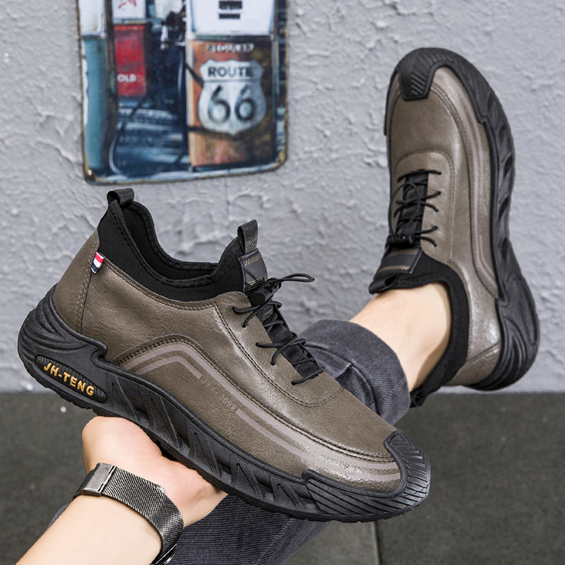 Large size men's shoes outdoor leisure sports shoes fashion trend walking travel shoes new men's running shoes