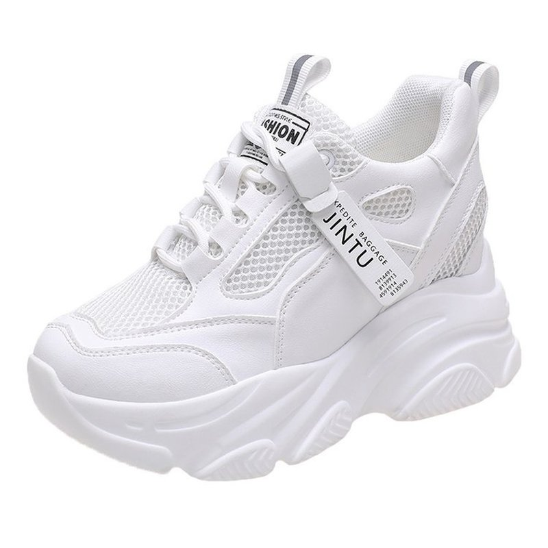 Comemore Spring Women's Sneakers Casual Women Chunky Mesh Thick Bottom Woman Vulcanize Platform Sports Shoes Tennis Female Pink