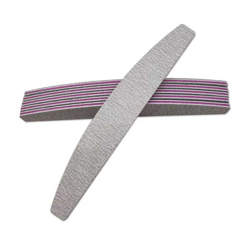 3/5/10pcs professional nail file sandpaper sturdy and thick nail file buffer used for manual polishing of half moon lime nail tools 100/180 W240829