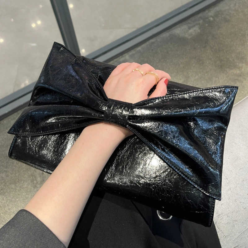 CMM Ladies' large capacity handbag large bow dinner party handbag shoulder bag crossbody bag 240815