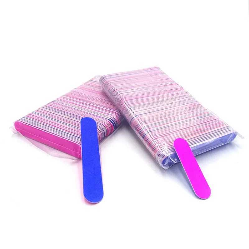 8.5cm/5cm 100 pieces double-sided nail art sanding strip wooden nail file sanding strip nail art tool W240829
