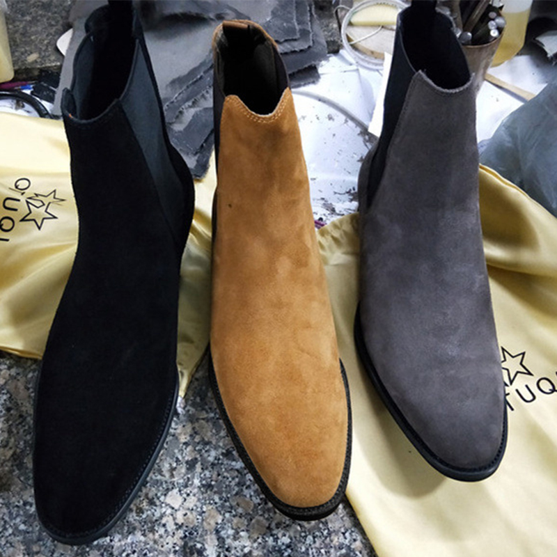 Chelsea Boots Men Shoes 2024 New Men Boots Luxury Winter Boots Men Ankle Boots Male Dress Shoes Plus Size 48 Botas De Hombre