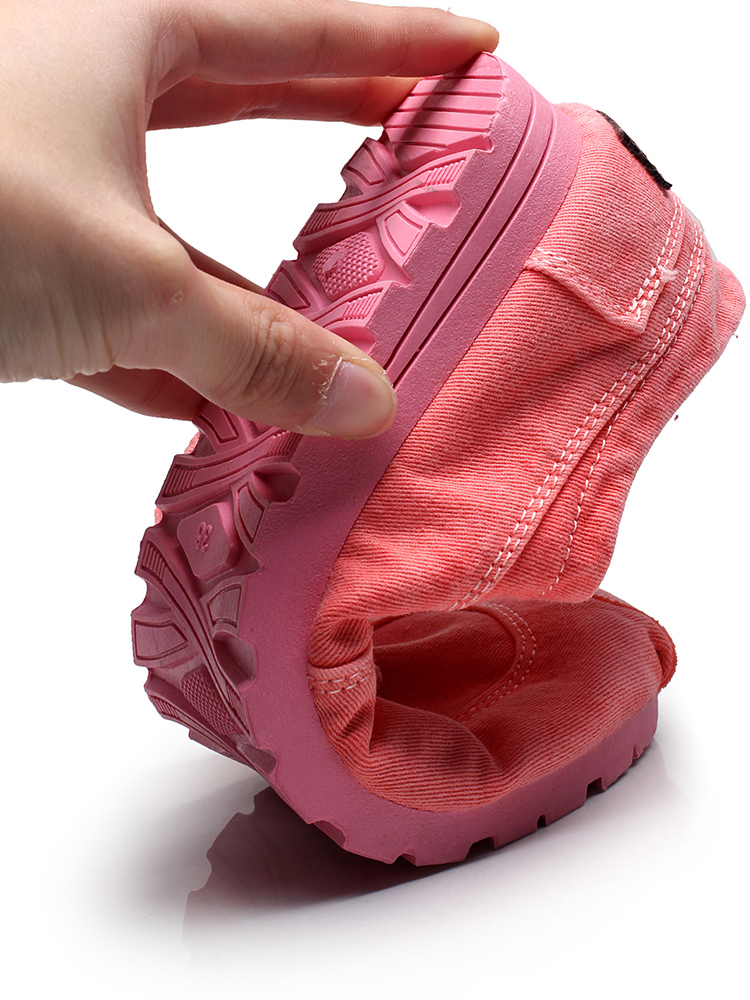 Walk Women Fashion Canvas Casual Shoes Lacing Platform Candy-colored Out-door Washed Cloth Shoes Size Oversized man shoes 35-44