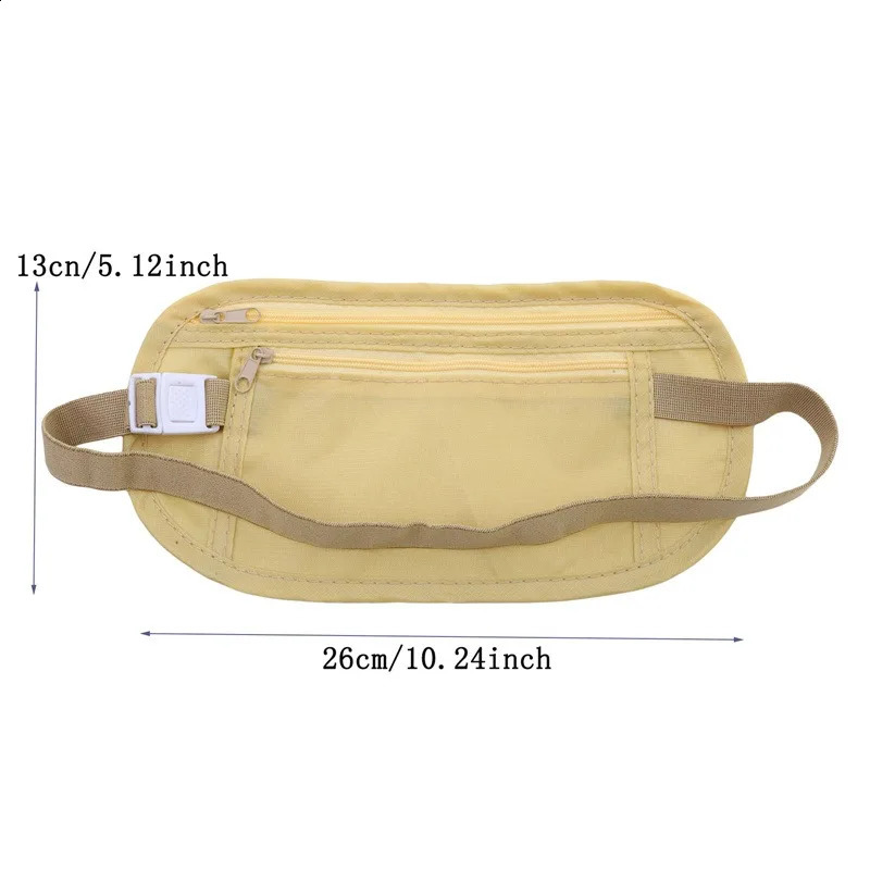 1PC Multifunctional ultrathin travel mobile phone bag outdoor fit sports fanny pack antitheft invisible running belt 240830Z
