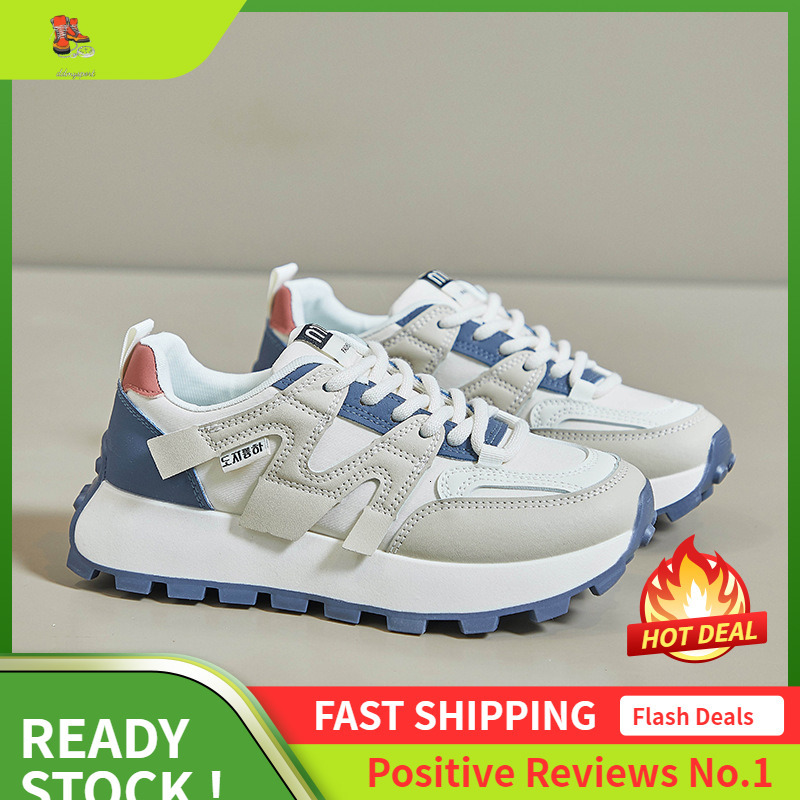Ddmysports Ins Korean Version New Dad Women Spring Student Sports Running Casual Shoes Height Increasing G OUTDOOR