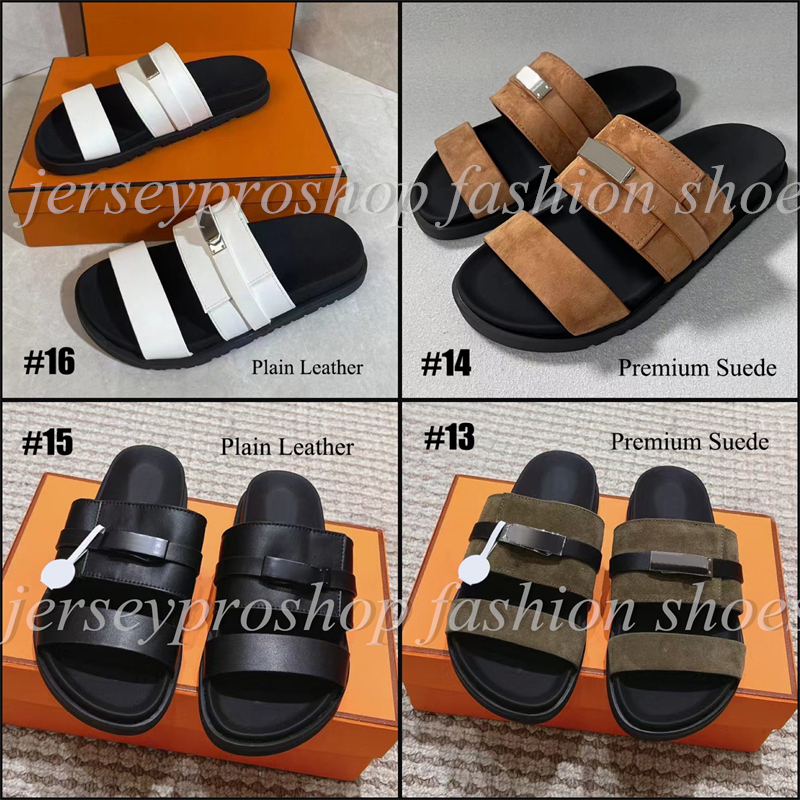 55-Option Premium Leather/Suede Fashion Women's Sandals Slides Summer Beach Sandals Slippers