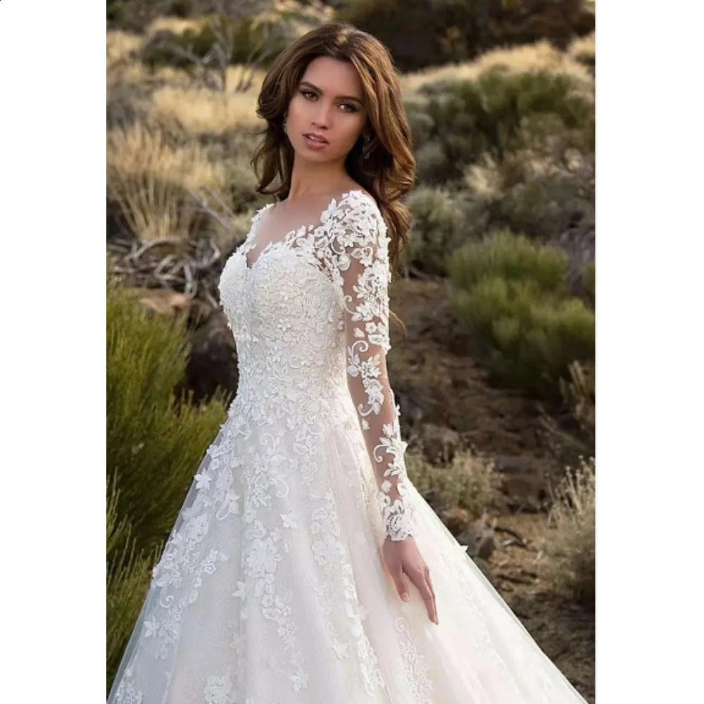 2024 Summer Fashionable European And American Clothing Longsleeved Oneshoulder Bridal Wedding Dress Sexy 24
