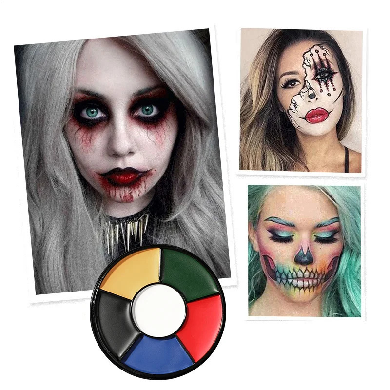 SFX Makeup 6-Color and Body Painting Stage Special Effects Halloween Party Fancy Costume Children Role Playing Makeup Children and Adults 240829