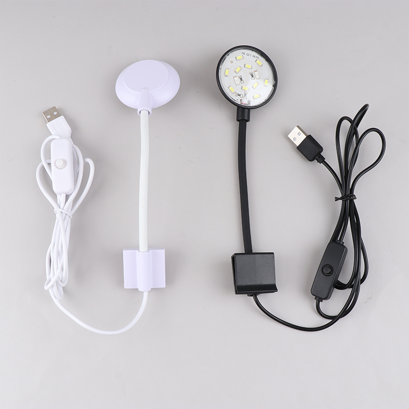 Fish Tanks Clip-on Light Clamp Aquarium Lights LED Beads Lights 360-Degree Rotations 5W USB Plugs