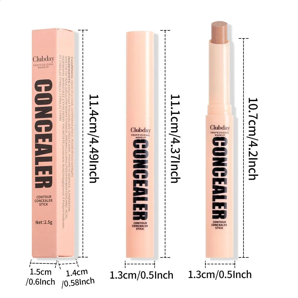 Orange green contour concealer waterproof matte concealer full coverage dark circle nude basic cosmetic corrector 240829