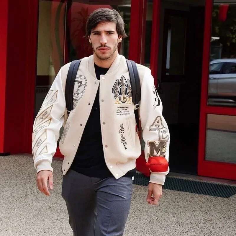 Y2K New American Vintage street hip-hop multi-letter embroidery high quality men's and women's loose coat