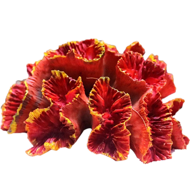 Artificial Coral Plant Polyresin Coral Ornaments Aquarium Decor for Fish for Tank Landscape Decoration 2.7"x2.4"x1.