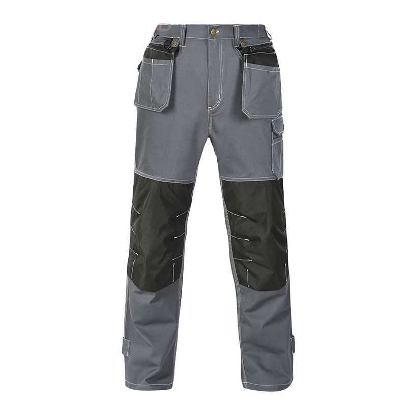 Mens work pants mechanical cotton with knee pads mens construction work pants W240829