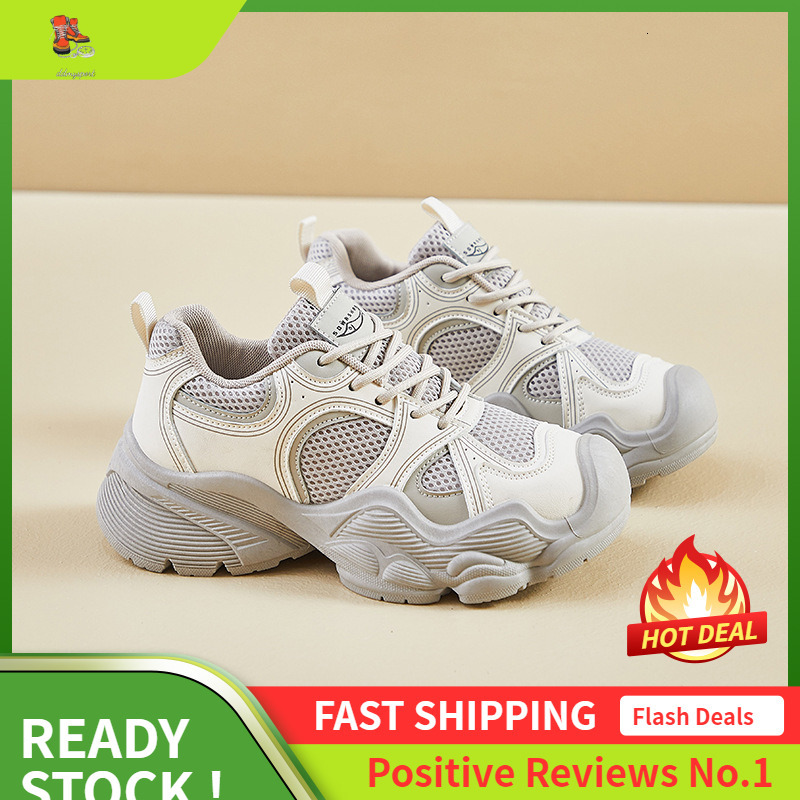 Ddmysports Ins Korean Version New Dad Shoes For Women Autumn Student Running Sports Thick Sole Height Increasing Leisure Street Shot AB OUTDOOR