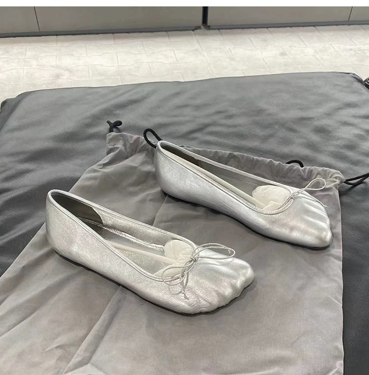 2023 Spring Mary Jane Shoes Fashion Women Round Toe Shallow Flat Shoes Ladies Elegant Outdoor Single Leather Shoe