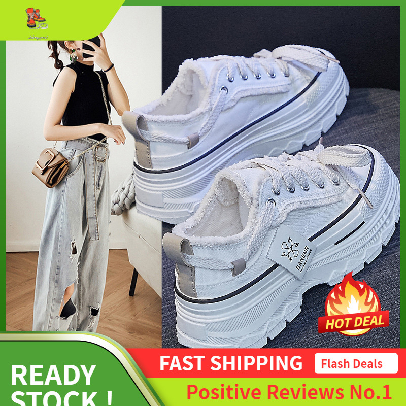 Ddmysports Instagram Trendy Korean Canvas Women S Spring Summer New Breathable Student Board Thick Sole Elevated Casual Shoes JF OUTDOOR