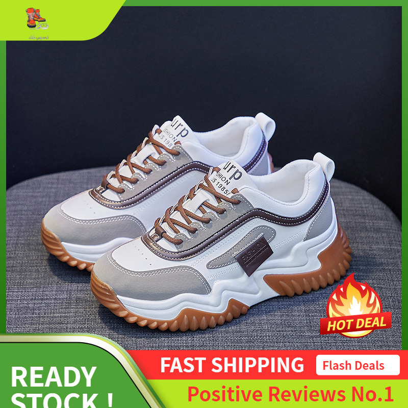 Ddmysports Korean Version Dad Spring New Breathable Sports Instagram Trendy Student Thick Soled Casual Shoes For Women Y OUTDOOR