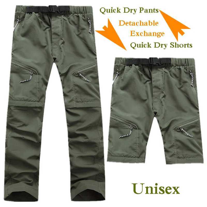 Quick drying pants for men detachable casual long breathable pants mens UV resistant pants active military Trouser Plus size S-XXXL W240829