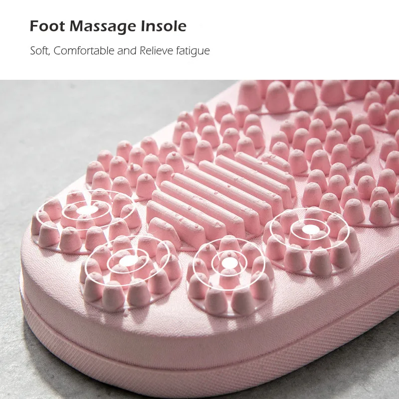 Summer Soft Non-Slip Massage Slides: Stylish Men's and Women's Home Slippers