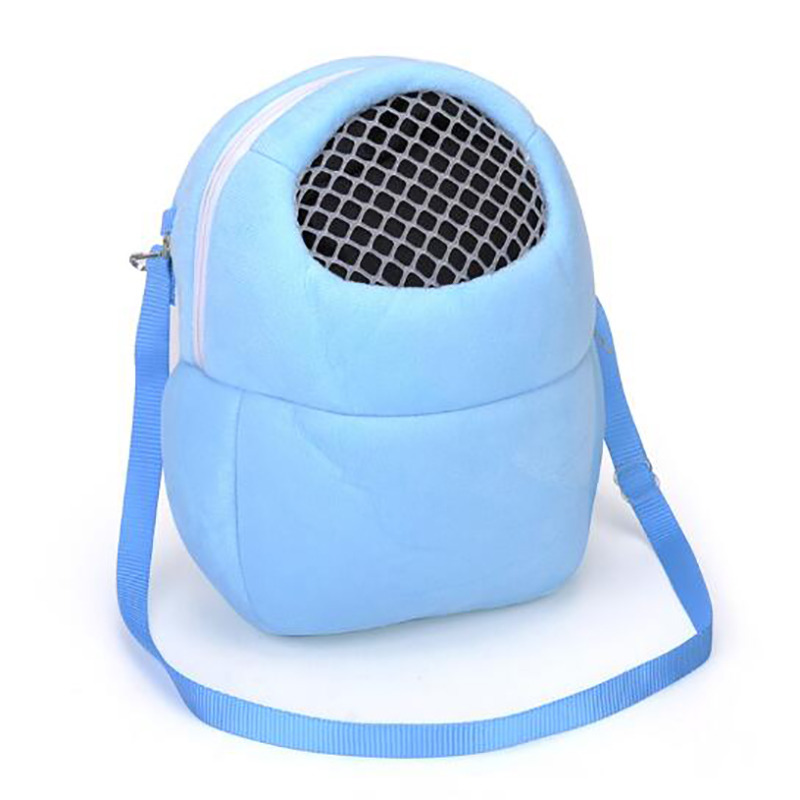 Pet Backpack Outing Portable Squirrel Chinchilla Dutch Pig Cotton Nest Mesh Breathable Hamster Shoulder Bag Cat Carrier