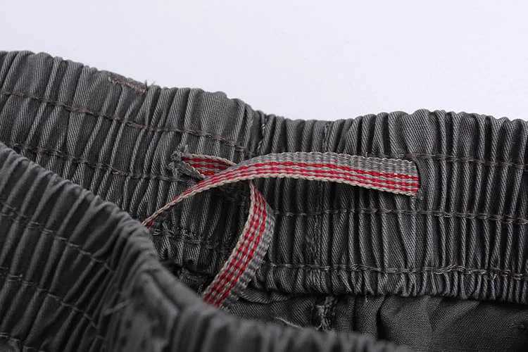 Summer goods cotton thin pants pocket zipper large size 8XL 10XL 9XL 140KG outdoor casual hunting style pants black 48 W240829