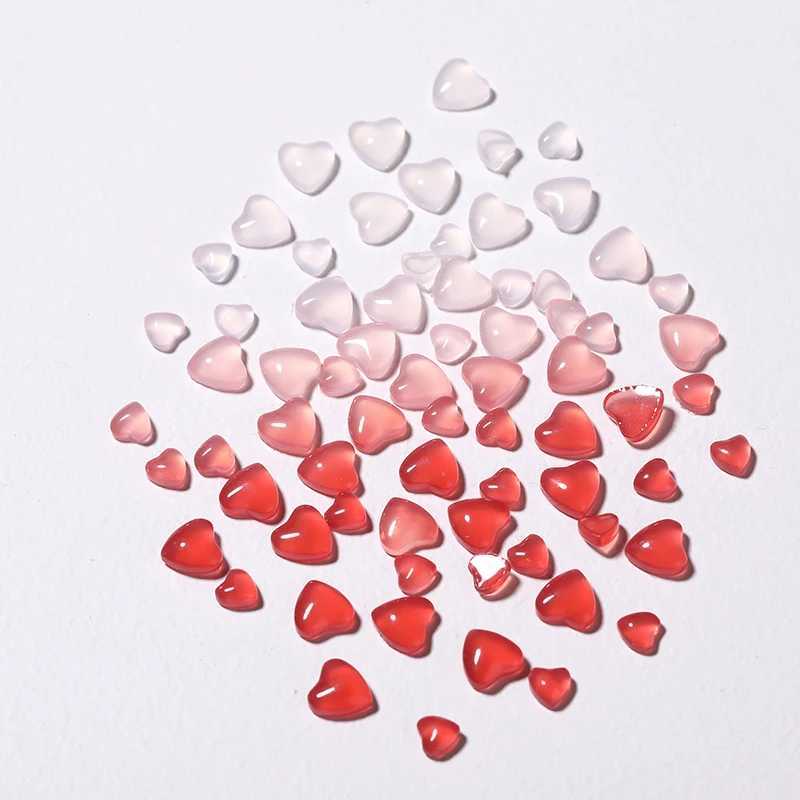 100/50/20 Mixed Size Love Jewelry Nail Charm Heart shaped Nail Art Decoration 3D Butterfly Nail Accessories W240829